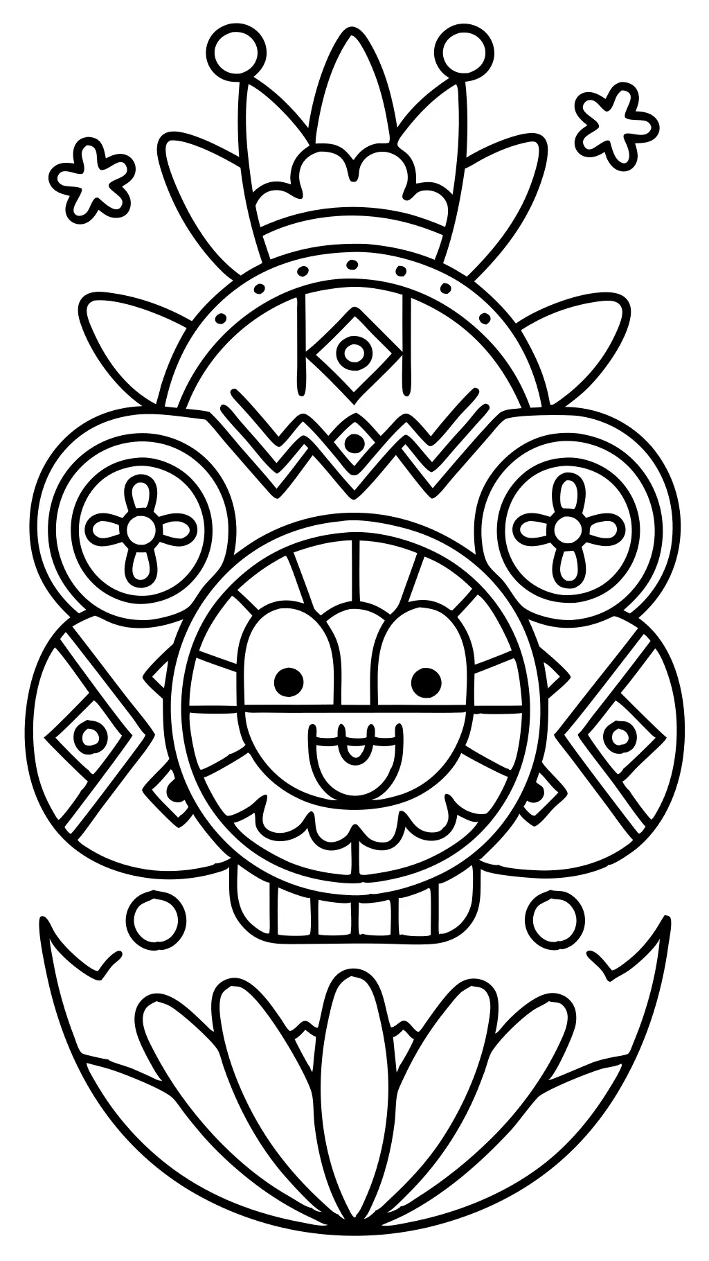 bold line coloring pages